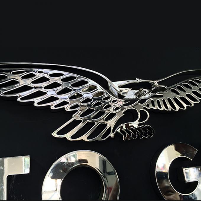 30mm Electroplated Decorative Metal Letters / Polished Custom 3D Sign ...