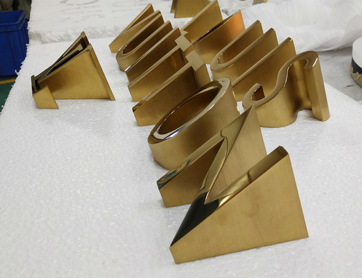 Polished Plated Wall Metal Letters Signs 3 - 10mm Depth