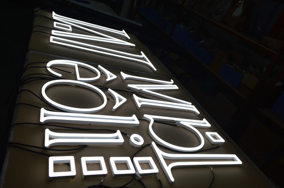 Custom RGB LED Neon Flex Signs Pure White for businesses / festivals