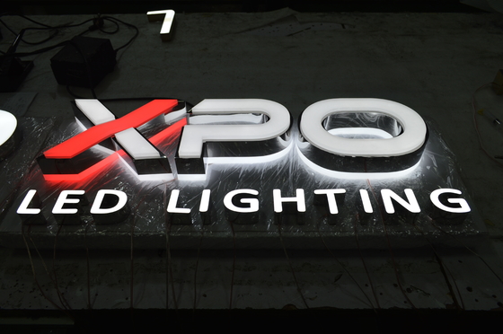 20mm Illuminated Shop Front And Back Lit Channel Letter Sign Stainless Steel Colorful Face Channel Letters