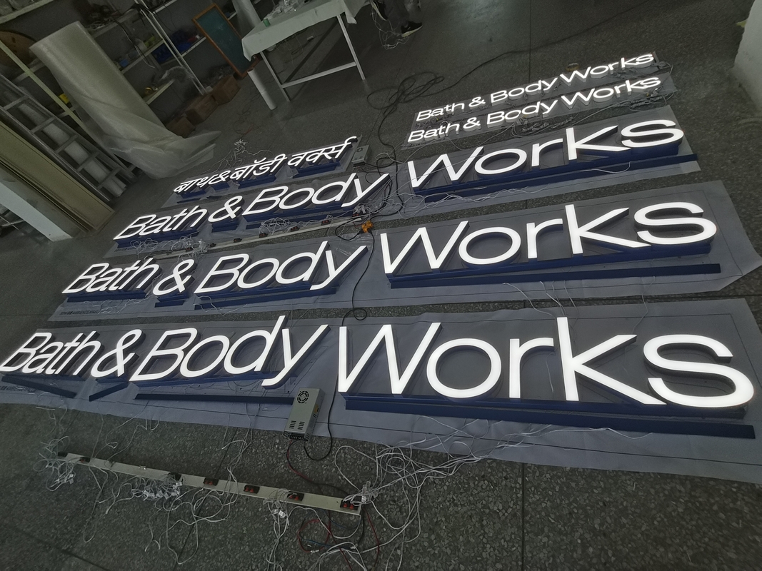 Light Up Sign Front Lit Channel Letters Led Light Up Letters 20mm - 30mm