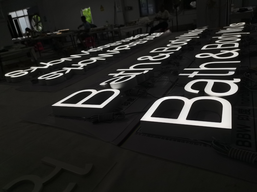 Light Up Sign Front Lit Channel Letters Led Light Up Letters 20mm - 30mm