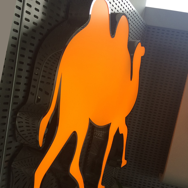 Electroplated LED Light Boxes Suspended / Free Standing 3mm