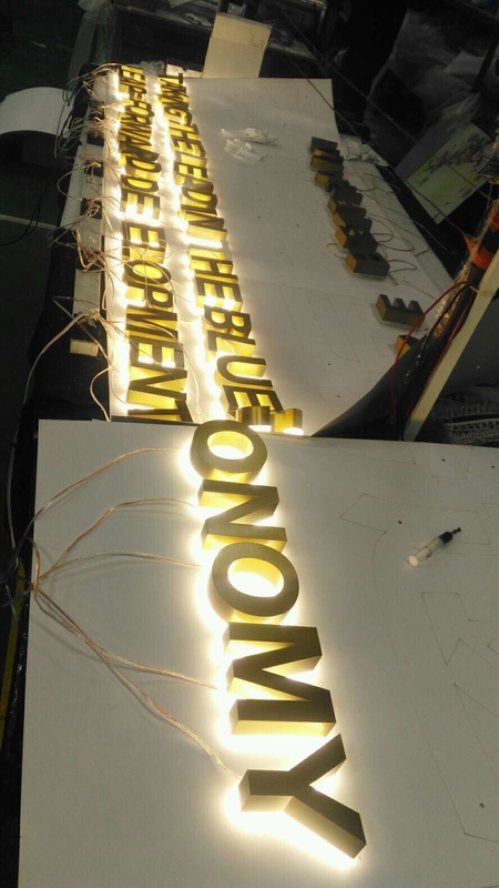 Reverse Lit Halo Illuminated Channel Letters 36mm 50000 hours Lifetime