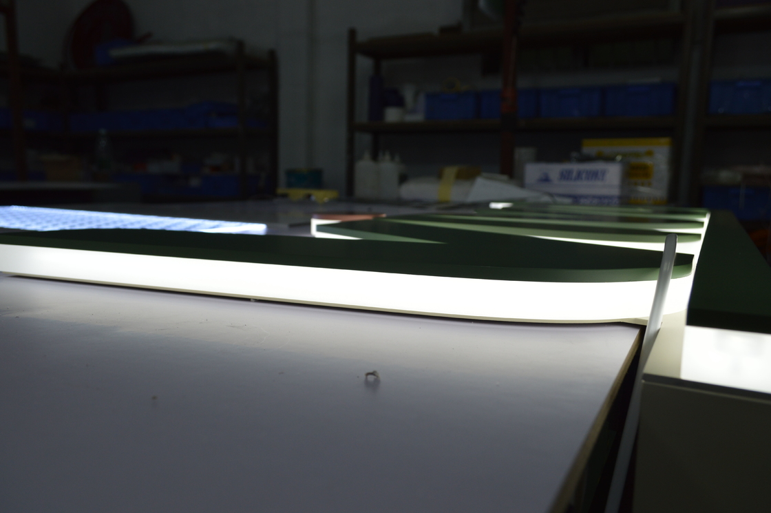 Free Standing Backlit 3D Letters , 6500K Reverse Channel Letter Signs