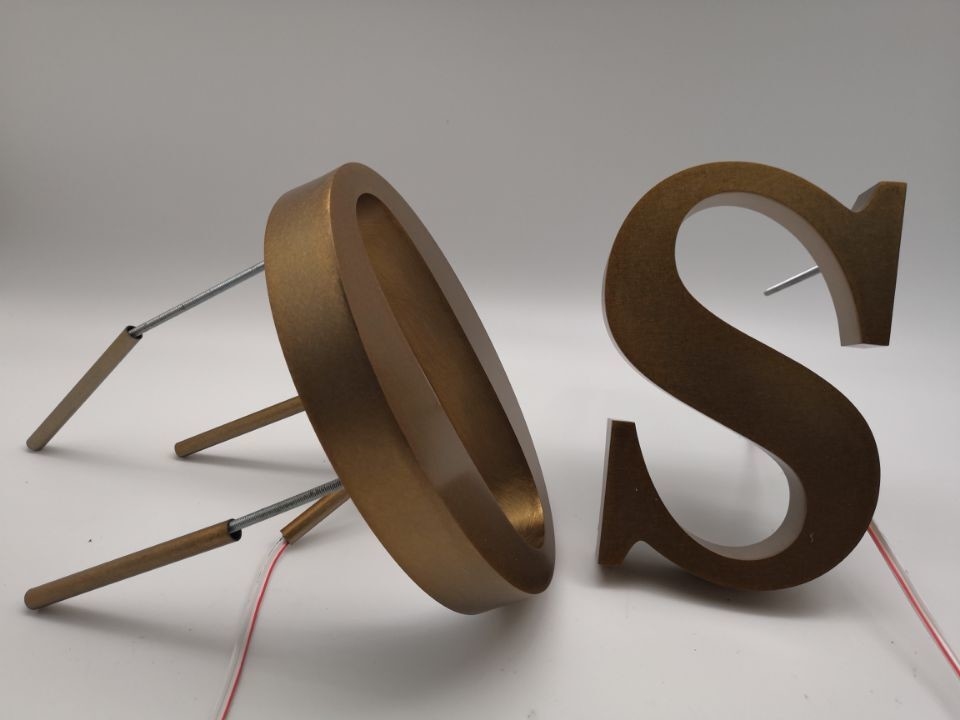 Stainless Steel Backlit Channel Letter Signs 40mm Depth 4000K