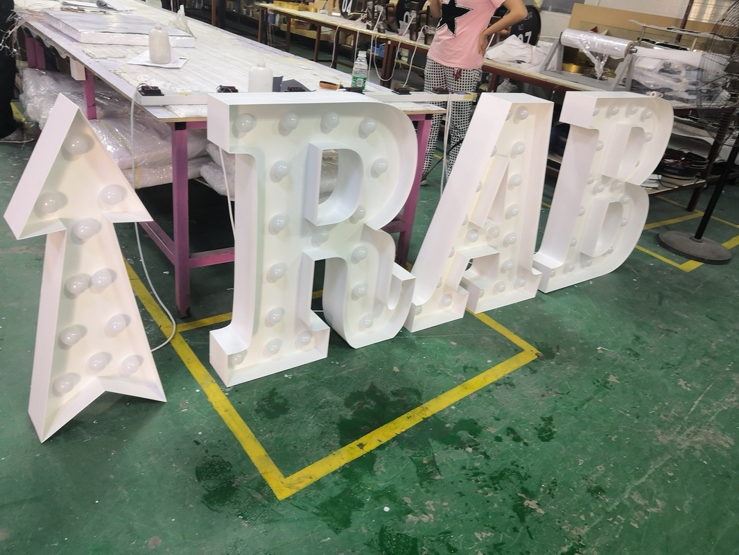 Stainless Steel 3D LED Acrylic Signage , Outdoor Lighted Letters For Buildings
