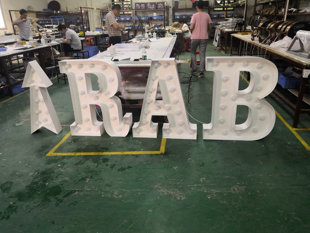 3D Illuminated Letters Signage Customized Size 3 Years Warranty