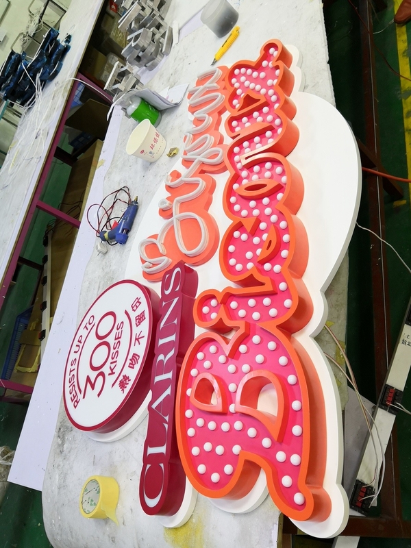 3D Illuminated Letters Signage Customized Size 3 Years Warranty