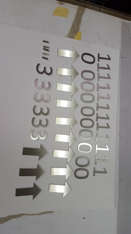 Acrylic / Aluminum Event Directional Signage 12mm For Address