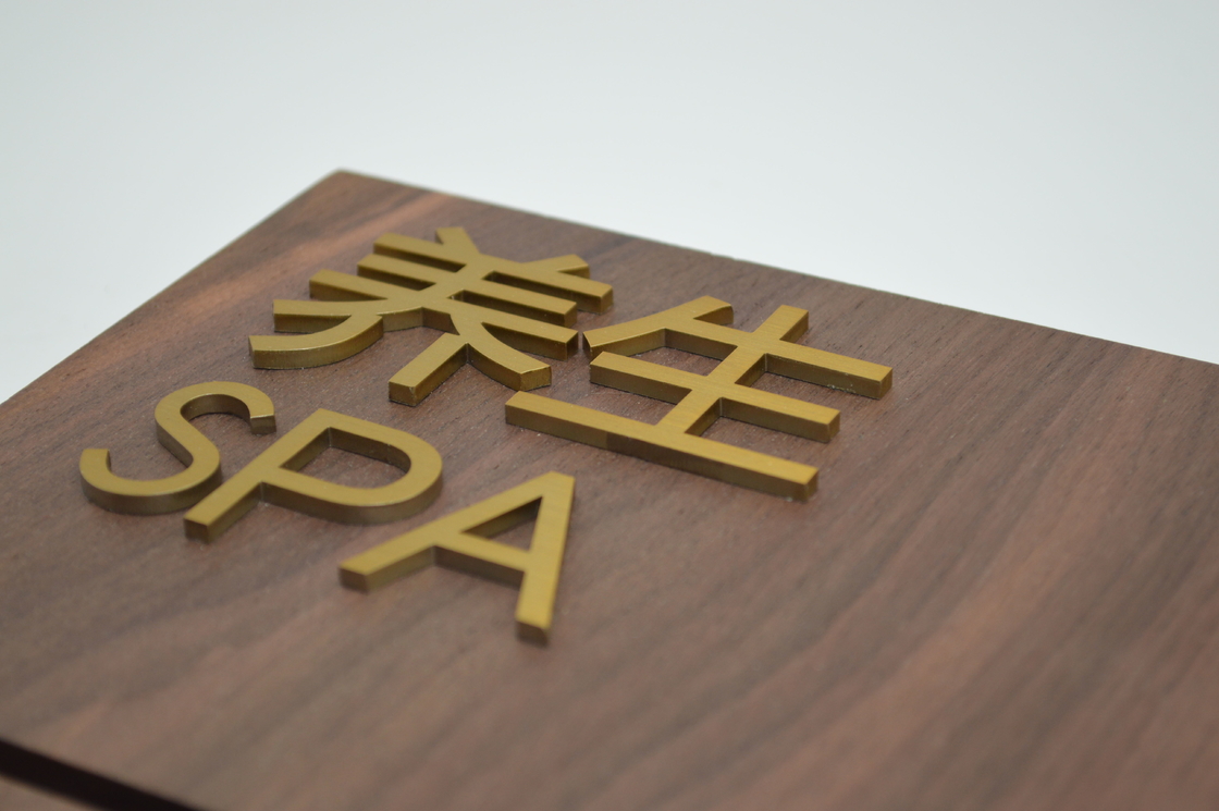 Stainless Steel Event Directional Signage 200*50mm For Wayfinding