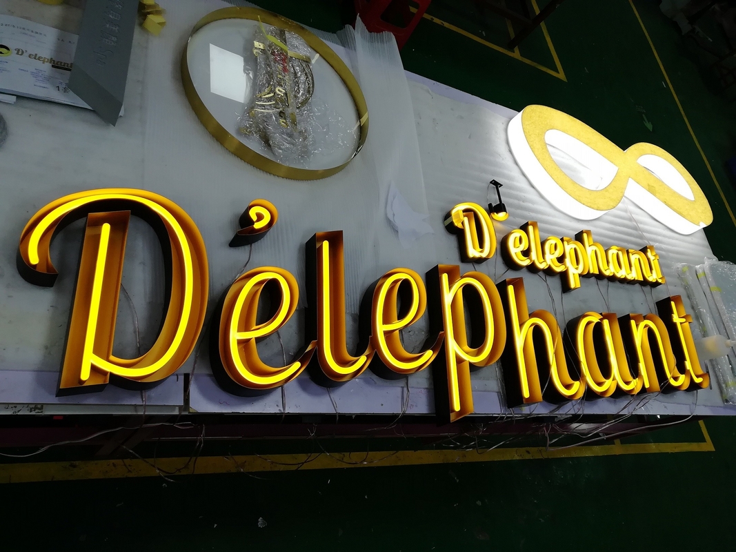 28.5mm Custom Logo LED Neon Sign Free Standing CCC RoHs Certificated