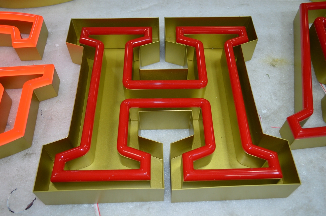 28.5mm Custom Logo LED Neon Sign Free Standing CCC RoHs Certificated