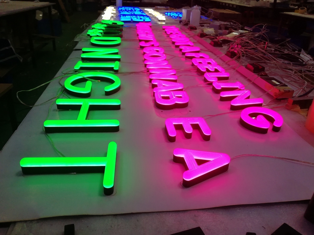 28.5mm Custom Logo LED Neon Sign Free Standing CCC RoHs Certificated