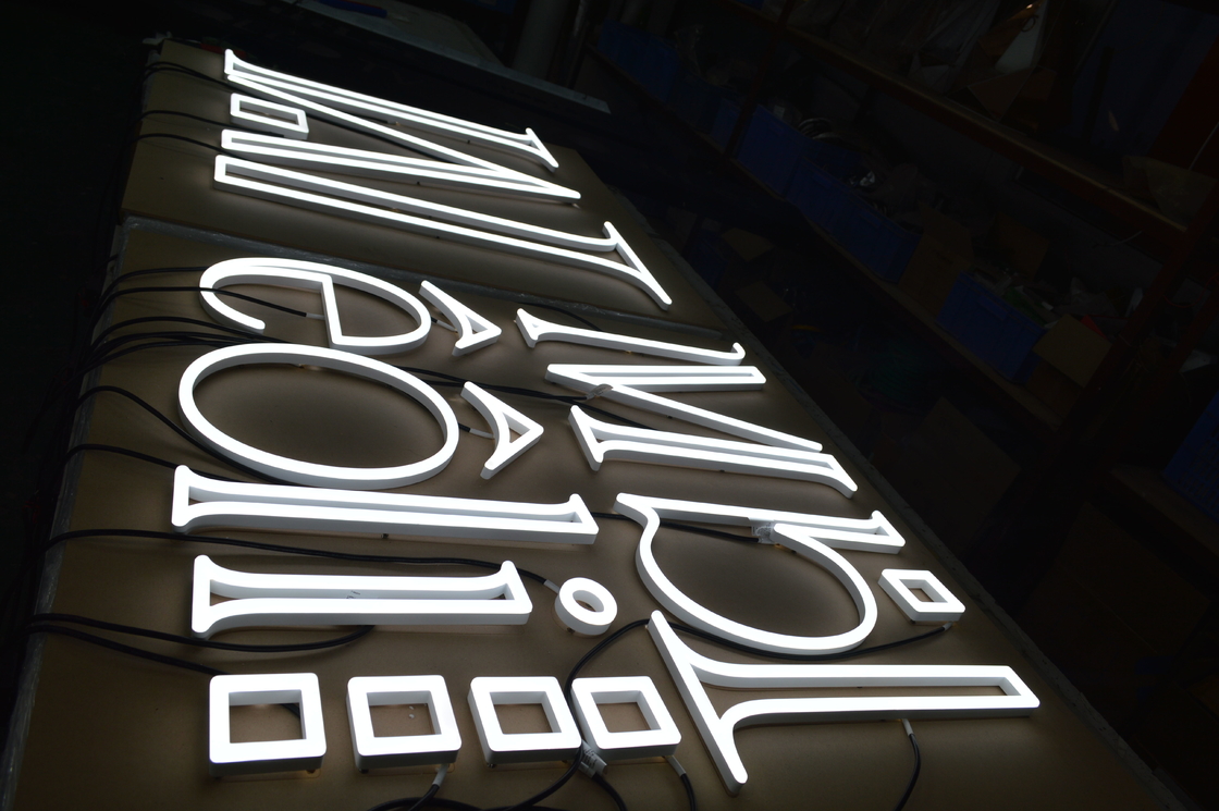 Custom RGB LED Neon Flex Signs Pure White for businesses / festivals