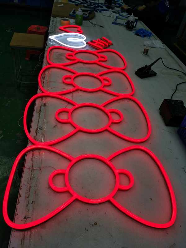 Acrylic Aluminium Neon Channel Letter Signs Red 3 Years Warranty