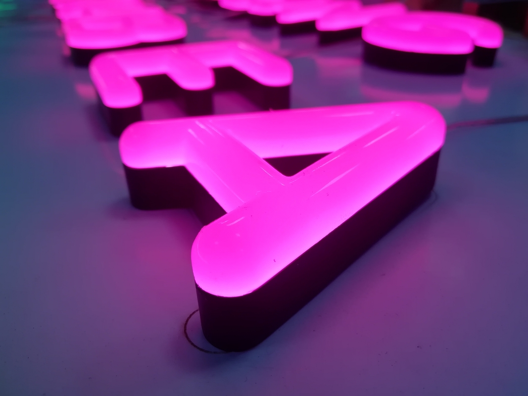 30mm Custom Pink Neon Sign Wall Mounted / Hanging 50000 hours Lifetime