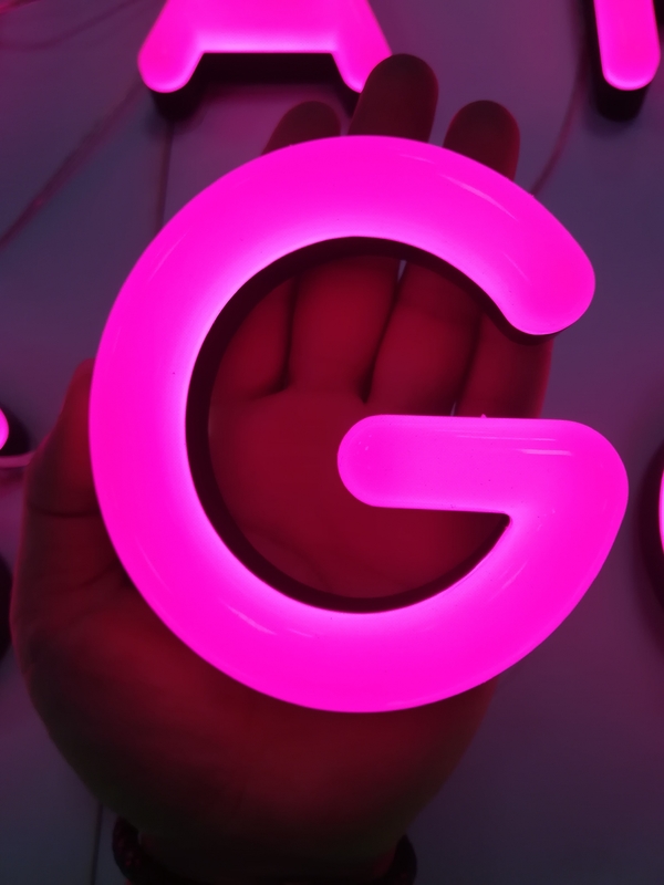 Stainless Steel Fake Neon Channel Letter Signs 25.5mm Depth