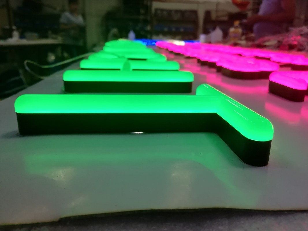 Stainless Steel Fake Neon Channel Letter Signs 25.5mm Depth