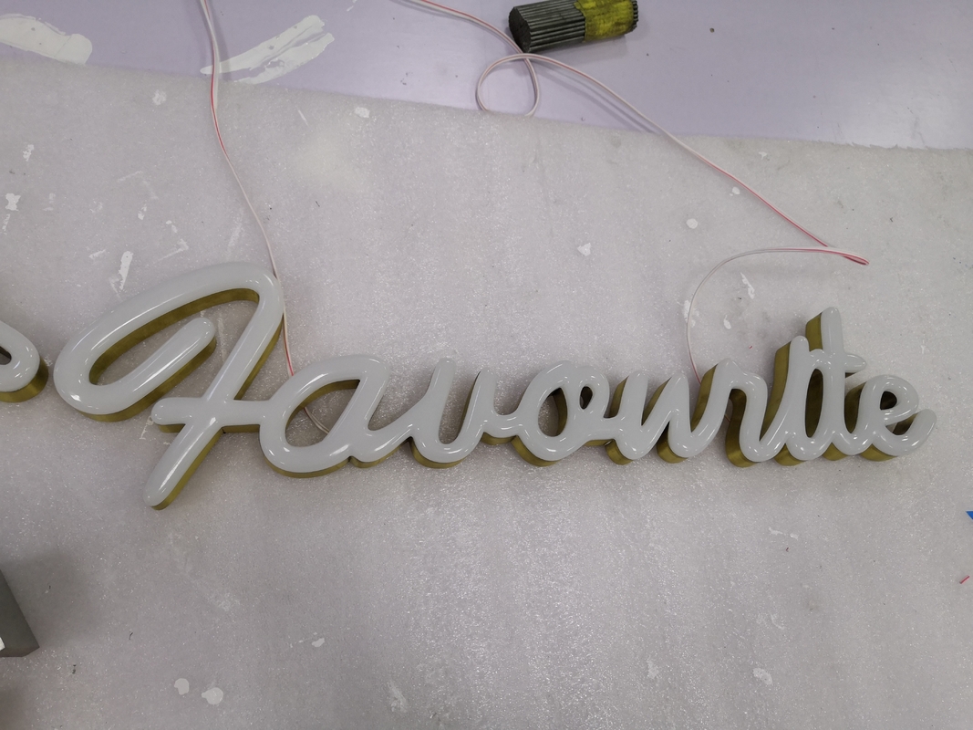 Waterproof Acrylic Neon Channel Letter Signs Durable For Office