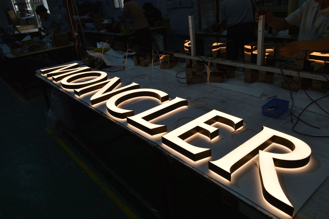 UL Listed 3D LED Letter Signs PVC / Aluminum PANTONE RAL Color