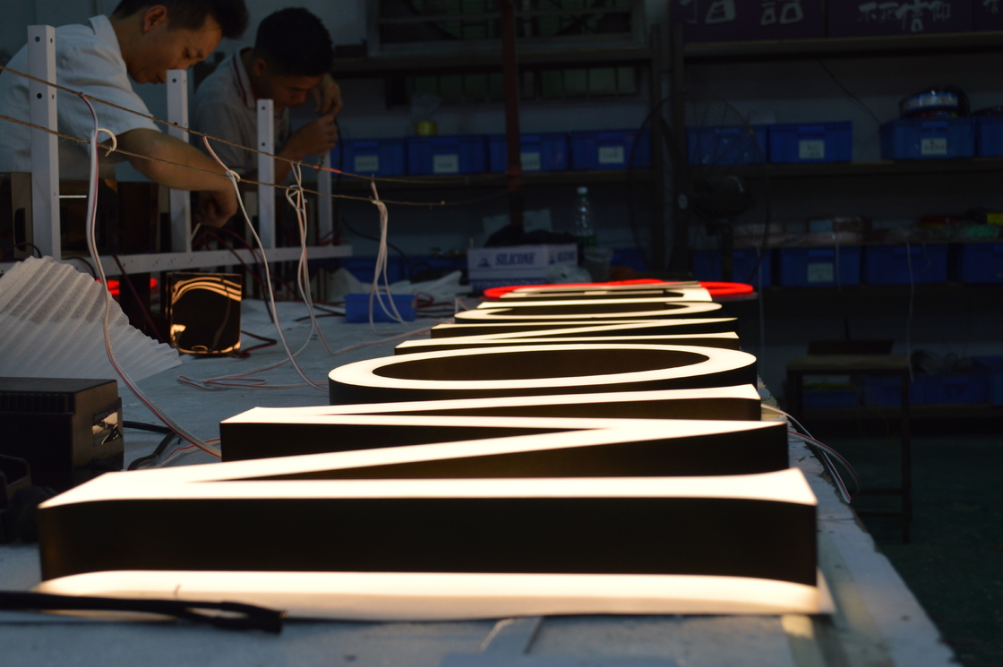 UL Listed 3D LED Letter Signs PVC / Aluminum PANTONE RAL Color