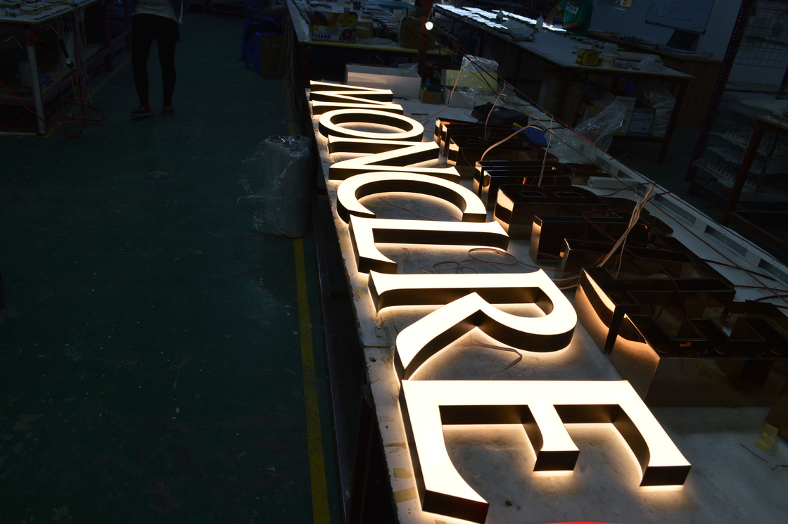 UL Listed 3D LED Letter Signs PVC / Aluminum PANTONE RAL Color