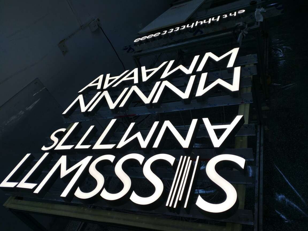 Illuminated 3D Front Lit Channel Letter Sign 30-50mm For Office Decoration