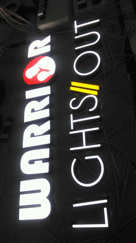 TUV Depth 55mm Face Lit Channel Letters , SUS Outdoor LED Display Signs