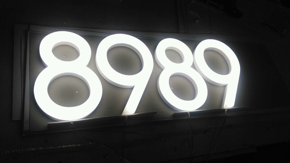 TUV Depth 55mm Face Lit Channel Letters , SUS Outdoor LED Display Signs