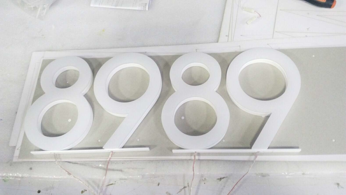 TUV Depth 55mm Face Lit Channel Letters , SUS Outdoor LED Display Signs