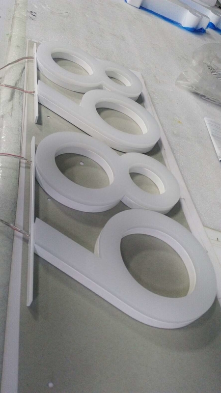 TUV Depth 55mm Face Lit Channel Letters , SUS Outdoor LED Display Signs