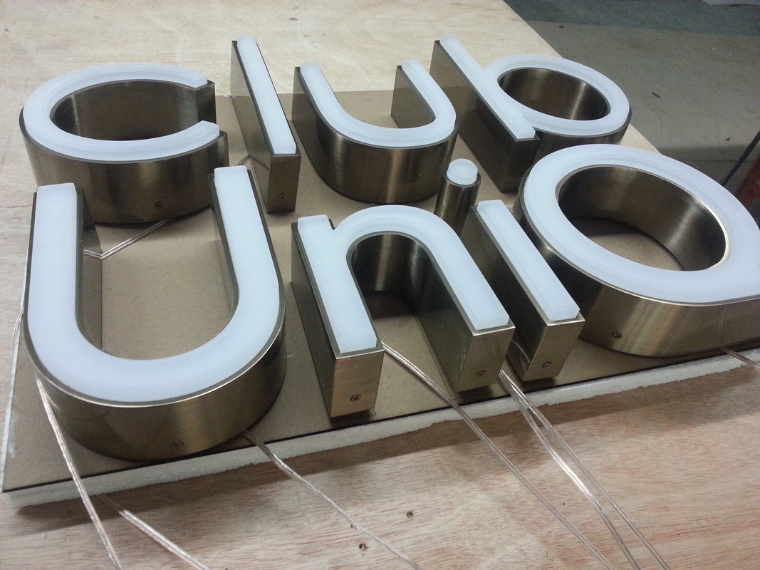 Outdoor Front Lit Channel Letter Sign 35mm 3D Embossed Acrylic Signage