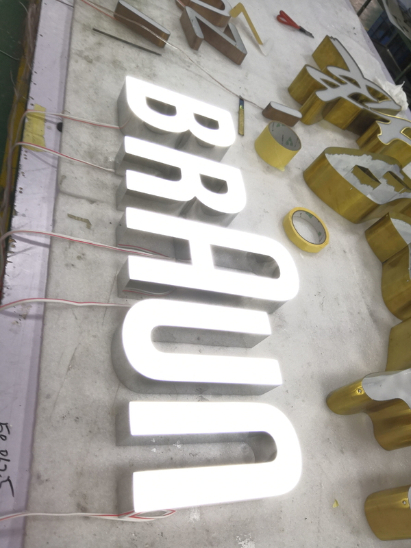 Storefront Front Lit Signage , IP65 Acrylic LED Channel Letter Signs
