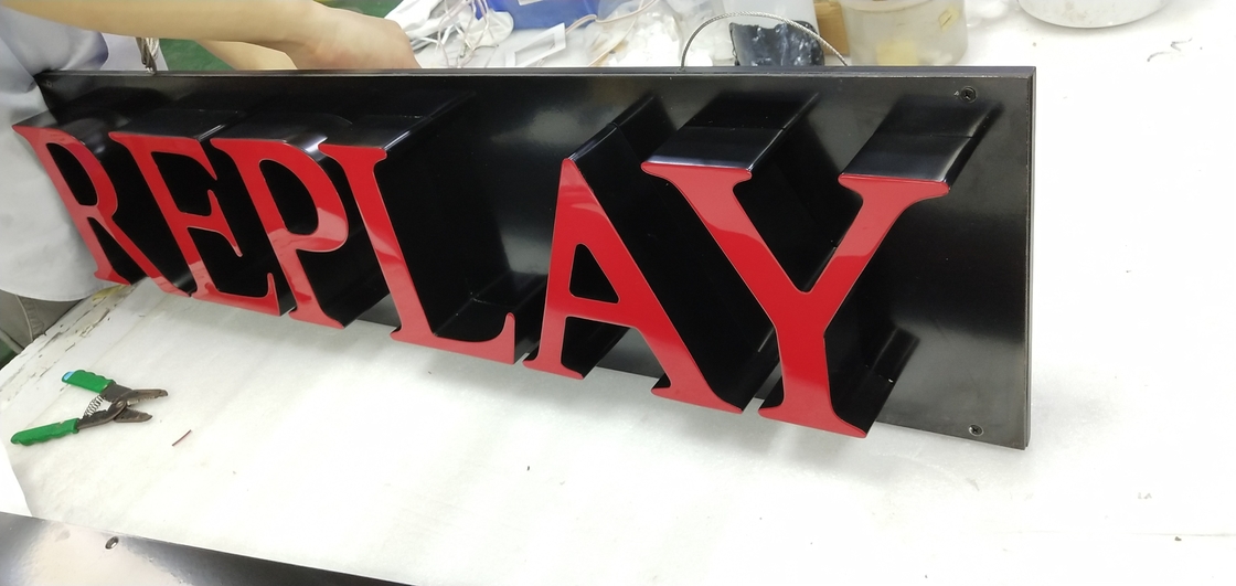 25mm Storefront Sign Letters , Wall Mounted 3D Shop Front Signs