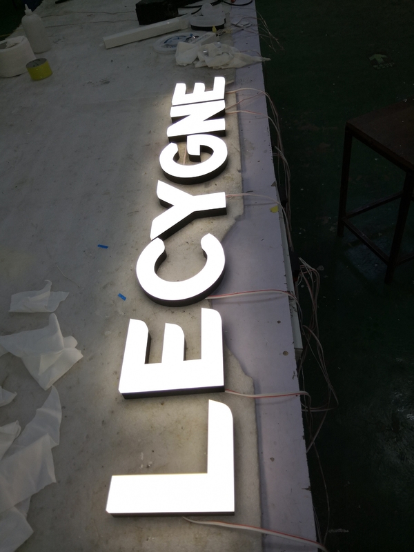 25mm Storefront Sign Letters , Wall Mounted 3D Shop Front Signs