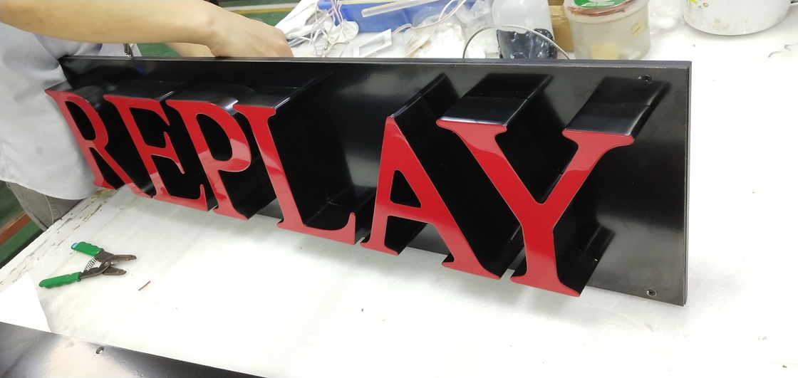 Storefront Front Lit Signage , IP65 Acrylic LED Channel Letter Signs