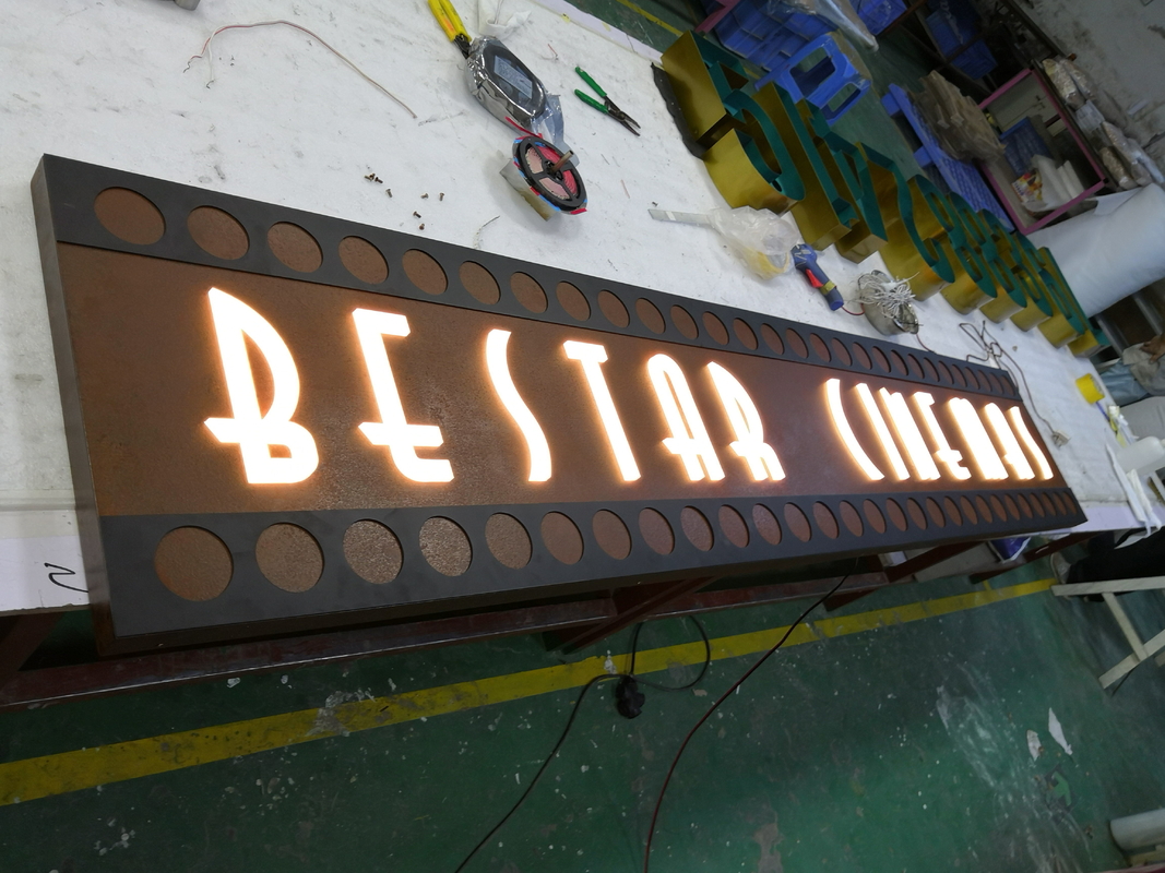 UL RoHs Custom Acrylic Business Sign Hanging / Free Standing