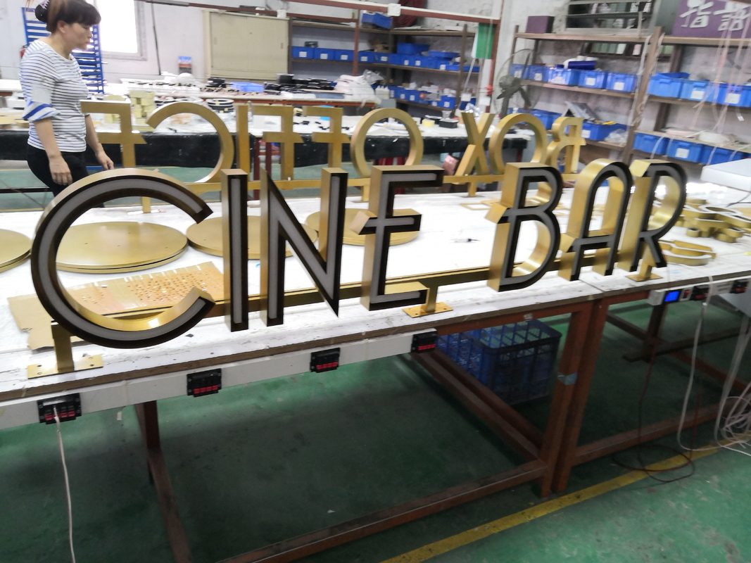 Pantone / RAL Front Lit Channel Letter Sign 12mm 50000 Hours Lifetime