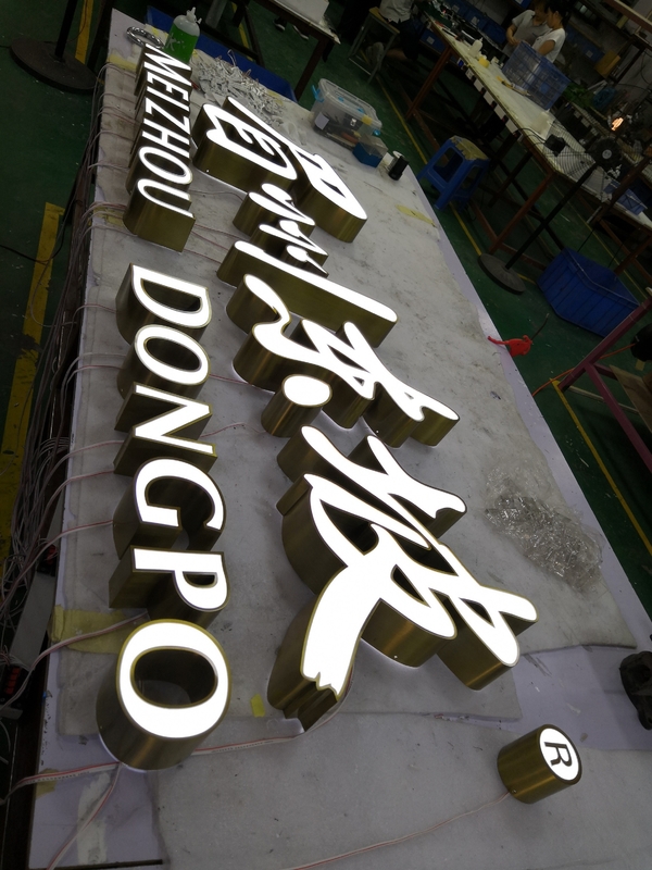 Stainless Steel Front Lit Channel Letter Sign For Mall / Memorable Signage