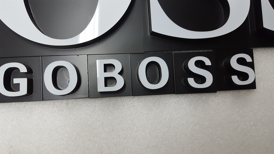 LED 3D Acrylic Letter Sign Board Color Customized RoHs Certificated