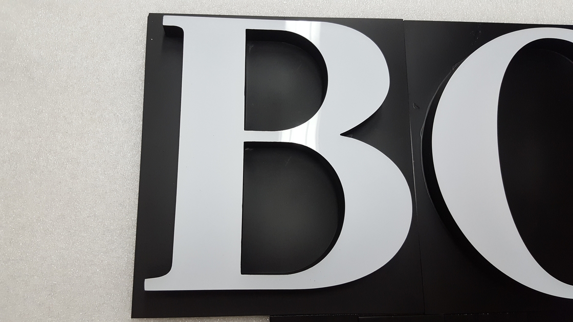 LED 3D Acrylic Letter Sign Board Color Customized RoHs Certificated