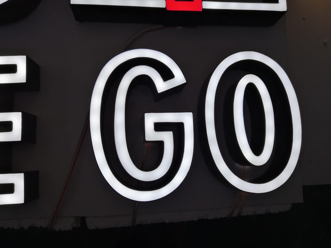 Internally Illuminated Sign , 3D Acrylic Letter Signs For Bus Stations