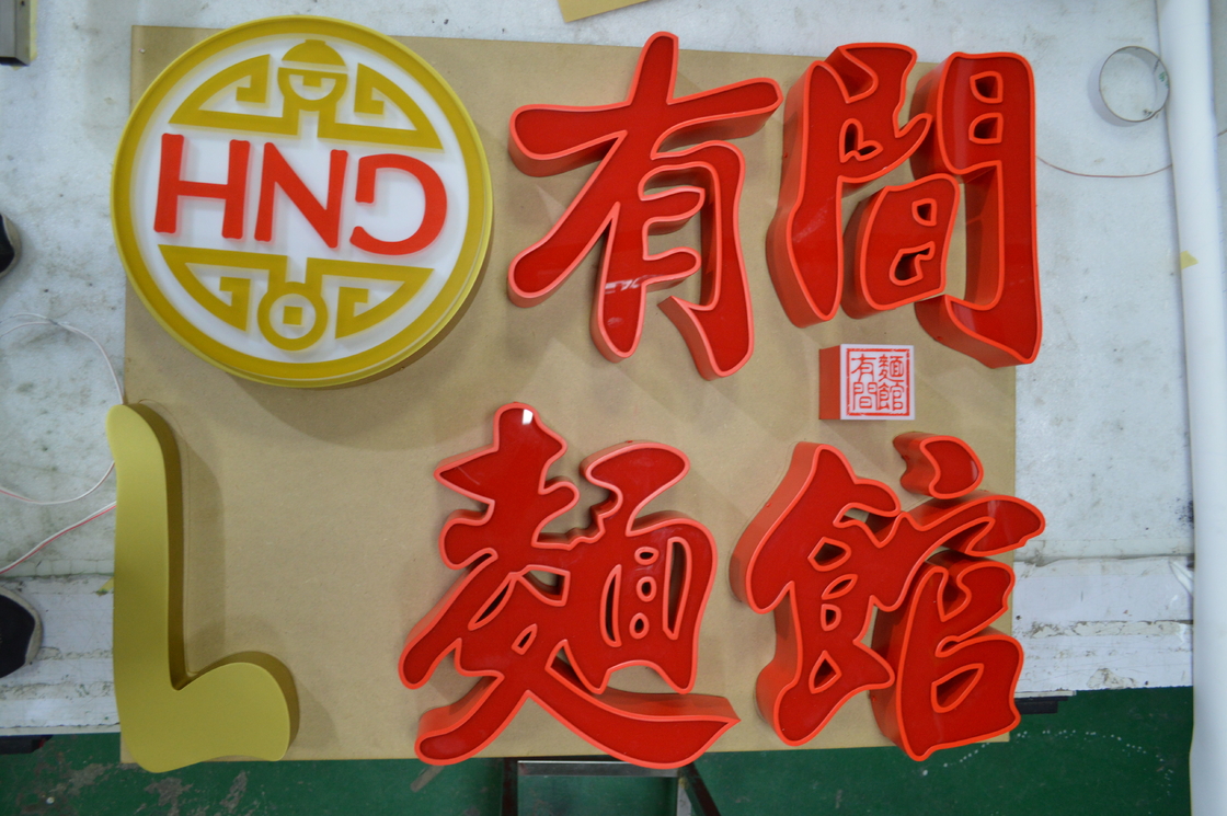 Internally Illuminated Sign , 3D Acrylic Letter Signs For Bus Stations