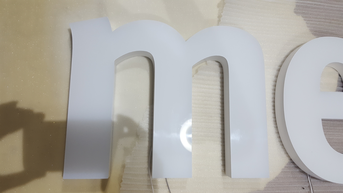 Storefront 3D Acrylic Letters With LED Wall Mounted / Hanging / Free Standing