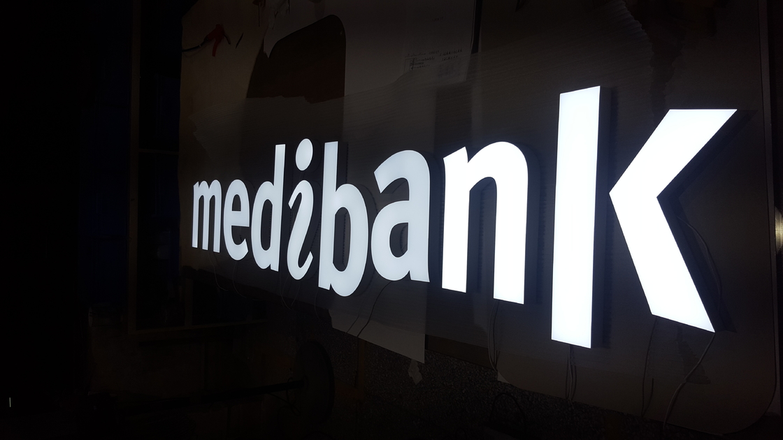 Storefront 3D Acrylic Letters With LED Wall Mounted / Hanging / Free Standing