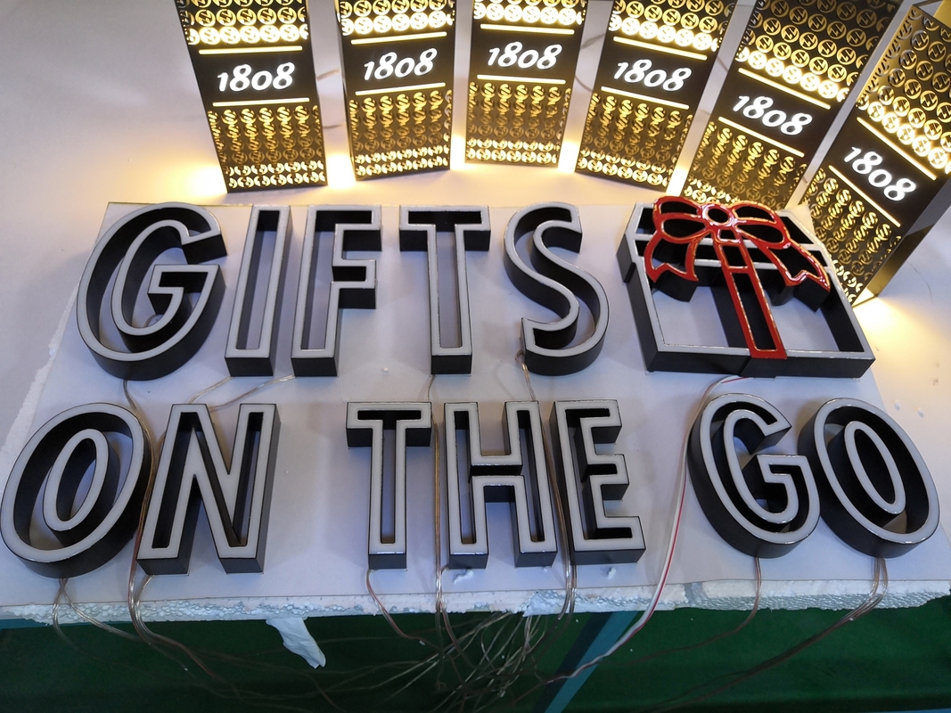 Internally Illuminated Sign , 3D Acrylic Letter Signs For Bus Stations