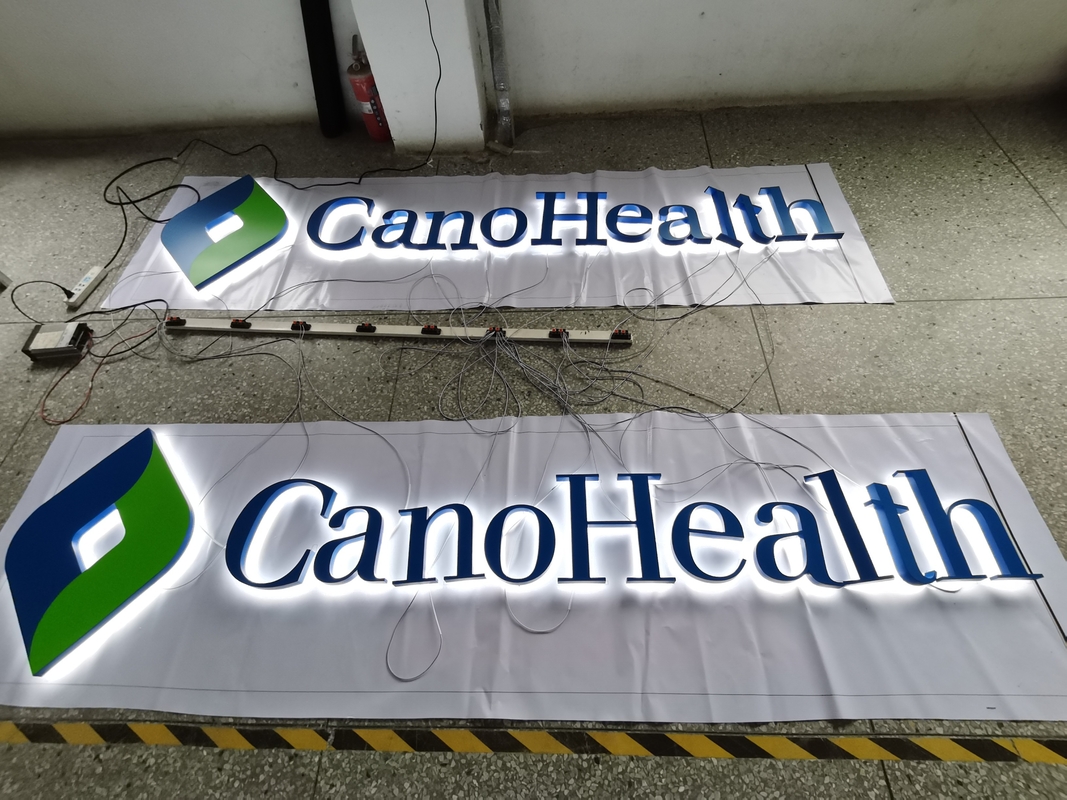 Backlit Signage Letters , 41mm 3500K-12000K Alphabet Letter Sign