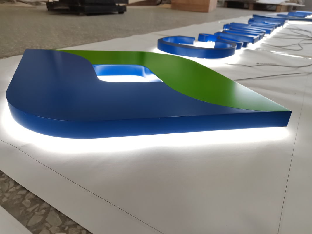 Aurora LED Backlit Channel Letter Signs 4000K-12000K 46mm Depth