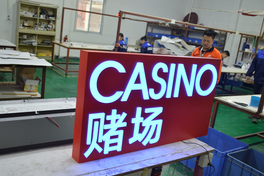 Aurora LED Light Boxes Illuminated Double Sided Lighted Sign 600*600*90mm
